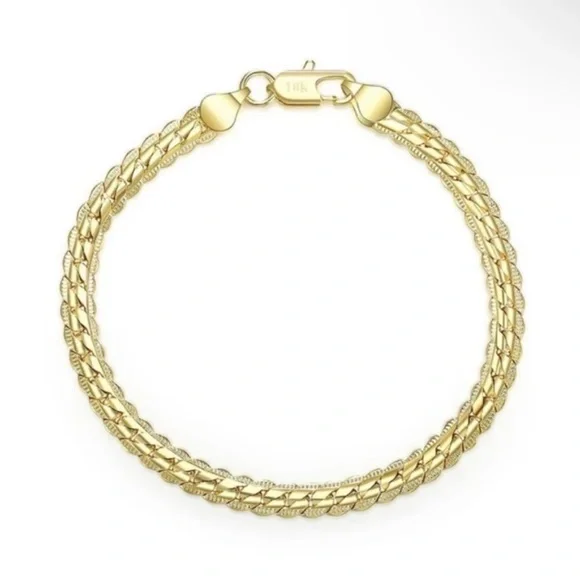 NEW Unisex 18K Yellow Gold Plated Bracelet - Picture 5 of 5